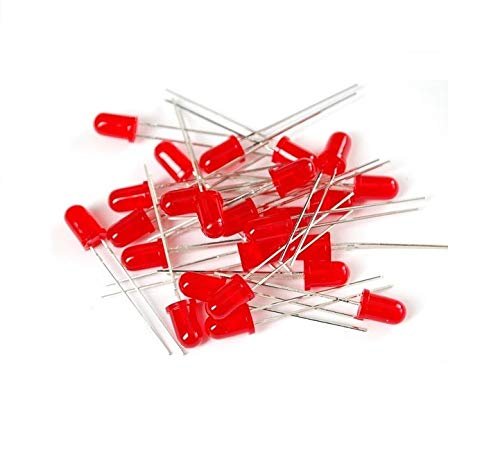 Red LEDs, 5mm, (100 Pieces)