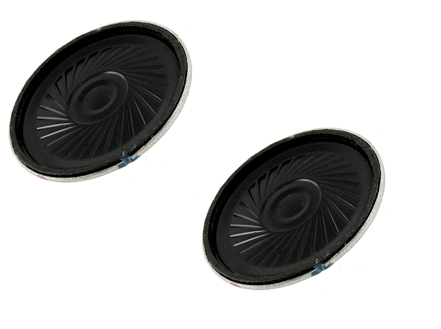  0.5W, 8 Ohm 40 mm Dia Magnetic Type Round Metal Shelled Horn Speaker for Digital Phone/Electronic Gifts - Pack of 2